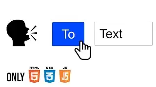HTML & CSS & Js || Create a speech to text app only by Pure javascriipt