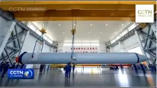 Arriv&eacute;e de la fus&eacute;e porteuse de la mission Tianzhou-4 au site de lancement de Wenchang