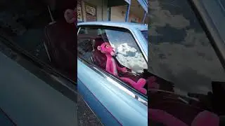 BIG PINK PANTHER PLUSH IN OLD CAR - CAR SHOW IN OLD TOWN KISSIMMEE FLORIDA FUN - SHORTS VIDEO