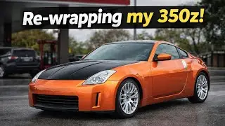 Re-Wrapping my 2003 Nissan 350z!! Pt.1
