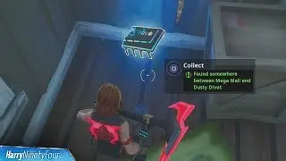 Fortbyte #18: Found Somewhere Between Mega Mall and Dusty Divot Location - Fortnite