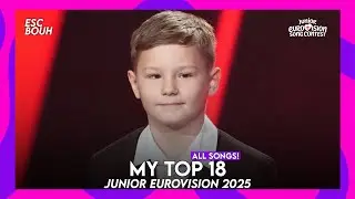 Junior Eurovision 2025 : My Top 18 (All Songs !) +🇭🇷