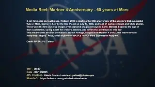 🚀 Media Reel: Mariner 4 Anniversary &ndash; 60 Years at Mars 🛰️🔴🪐