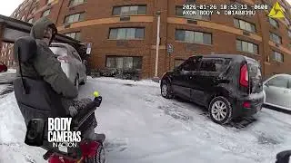 Body Cameras in Action-Wheelchair Stuck in Snow