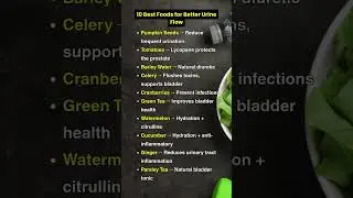 10 Best Foods for Better Urine Flow