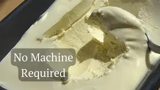 Homemade Vanilla Ice Cream for Beginners 3 INGREDIENTS no machine no eggs