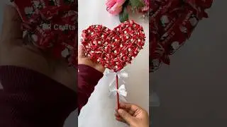 DIY heart kiss me chocolate bouquet 🤤||#valentinesday #chocolatebouquets #subscribe #diy #chocolate