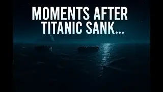 This is how titanic looked like after it had been drowned in the first few minutes.