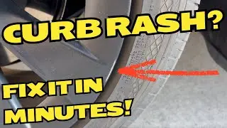 Fix Curb Rash on Rims (Easy Wheel Scuff Repair)!