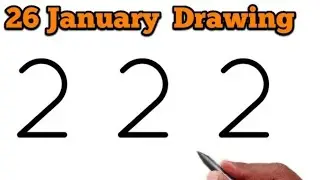 Republic Drawing Drawing | 26 January Drawing Easy | Happy Republic  Day Drawing