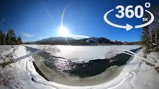 Ледяной поток - VR 360&deg; Relax 5K Video - Алтай