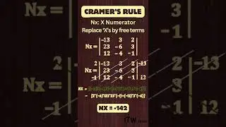 Wcs? #025 #cramersrule