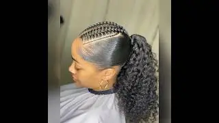 😍😍Sleek ponytail styles#2025 #ponytail #pony #naturalhair #protectivestyles #hairbraid #haircare