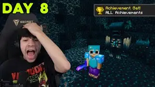 Джордж завершает все достижения Minecraft (день 8)