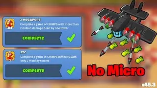 Flying Fortress and Bloontonium Reactor | 2 MegaPops + 2TC | BTD6 Guide