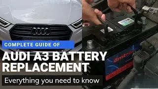 How to Remove, Install and Adapt the New Battery in Audi A3  | VW | | DIY | COMPLETE GUIDE