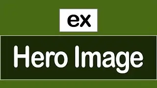 ( HTML || CSS ) How To Create Hero Image --- كيفيه عمل فكرة الهيرو