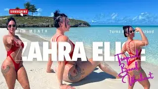 ZWIM Month Tropical Beach Workout 👙💪🏼 | Zahra Elise