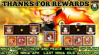 THANKS FOR REWARDS CLEAR GROWTH ACTIVITY NINJA LEGEND IDLE | NINJA GLORY