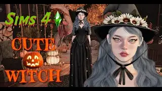 Sims 4 🍬 | Create a Cute Witch 🎃| All CCs and TrayFiles 🕷️🕸️ | 👻 Halloween Series #1