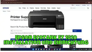 Epson EcoTank ET 1810 Installation und Einrichtung Windows 11/10| Tutorial
