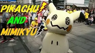 【Pok&eacute;mon】Pikachu Parade and Mimikyu (ピカチュウとミミッキュの大行進) in Yokohama, Japan｜Pikachu Outbreak 2017