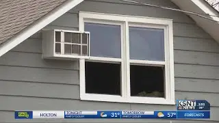 High winds cause house fire in north Topeka
