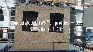 Thin Walled Steel "C" profile structure + OSB shake table test
