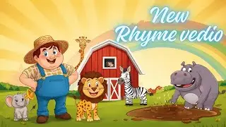 Mister Doodle&rsquo;s Animal Parade 🐘🐯🦒 | Original Kids Rhyme | Cartoon Farm Song | [CHERRY MERRY ]