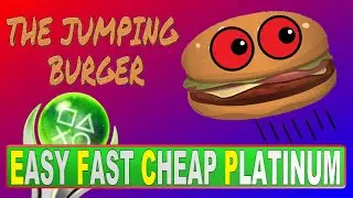 NEW EASY FAST & CHEAP PLATINUM GAME | The Jumping Burger Trophy Guide
