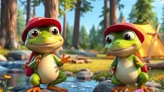🎶 Froggy at Camp 🐸 | Fun Kids Song | English Singalong for Children | US Campfire Music 🎵