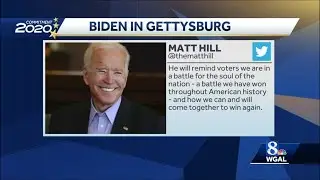 Joe Biden visits Gettysburg, Pa., today
