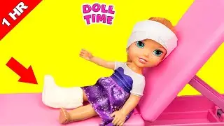 LEG CAST Elsie and Annie Bicycle Tumble |Other Kids Stories 1 Hour Video