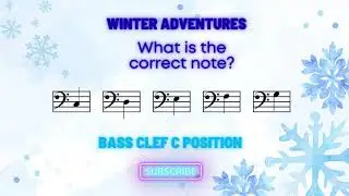Bass CDEFG Note Review | Winter Adventures