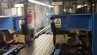 Fully automatic transformer radiator production line