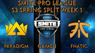 SPL S3 Весна: Неделя 1 &mdash; Paradigm против FNATIC (Игра 1)