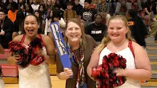 Union 7th Grade Students Energized at Pep Rally