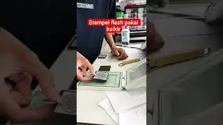 Stempel flash pakai kalkir #stempel #tenggarong #viralvideo #diy #usahafotocopy #printing