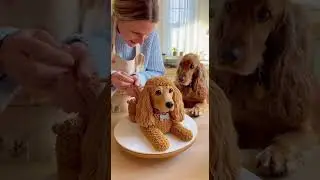 😱 A Heartwarming Moment: Decorating a Dog Cake🎂🐶 (AI)