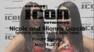Nicole and Brianna The Bella Twins Signing for American Icon Autographs May 19, 2012
