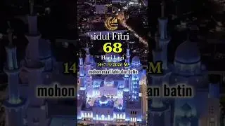 IDUL FITRI 68 HARI LAGI 1447 H / 2026 MOHON MAAF LAHIR DAN BATIN