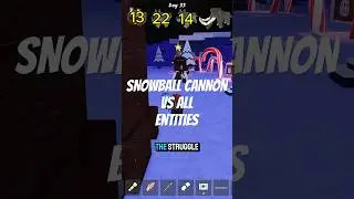 Snowball Cannon Vs Entities  99 Nights in the Forest❄️