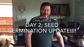 The lockdown allotment challenge; Day 2, seed germination update