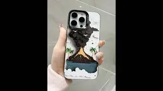 Volcano eruption pattern phone case #iphone15 #iphone16 #iphone17