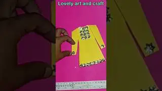 How to make a beautiful paper kurti 2023/Paper kurti kaise banate hain/New style paper dress/#shorts
