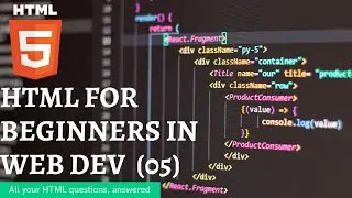 HTML Tutorial for Total Beginners 05