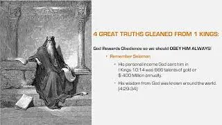 God Rewards Obedience&mdash;Remember Solomon