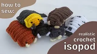 Realistic Crochet Isopod Assembly Tutorial | bethamicrafts