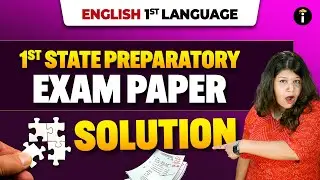 📘 1st Language English | 1st State Preparatory Exam &ndash; Complete Paper Solution ✍️