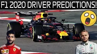MY F1 2020 DRIVER PREDICTIONS!